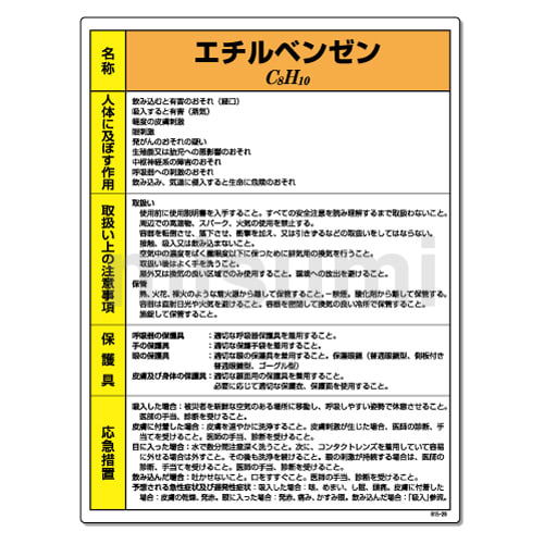 希少になる 815-19A | ユニット | ﾄｸﾃｲｶｶﾞｸﾌﾞｯｼﾂﾄｳﾋｮｳｼｷ 特定化学物質等標識 自然科学と技術
