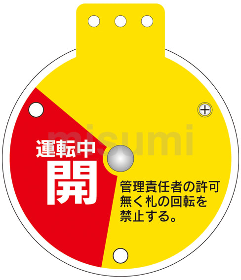 大切な 回転式バルブ開閉札 「運転中開 操作禁止 運転中閉」 特15 小物入れ