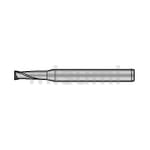 精度・仕上げ面重視 2枚刃 刃先強化型 2FEKS（ショート） | 京セラ | MISUMI(ミスミ)