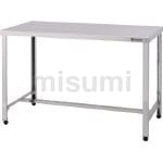 【最終値下げ！】ステンレス作業台 SUS430 750x600x800mm WT-7560 ステンレス作業台(三方枠仕様)(SUS430) シンコー 間口