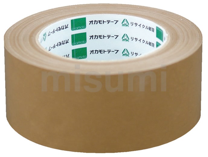 115 養生用布粘着テープ オカモト 布系基材 クリーム色 テープ幅50mm長さ25m - 【通販モノタロウ】