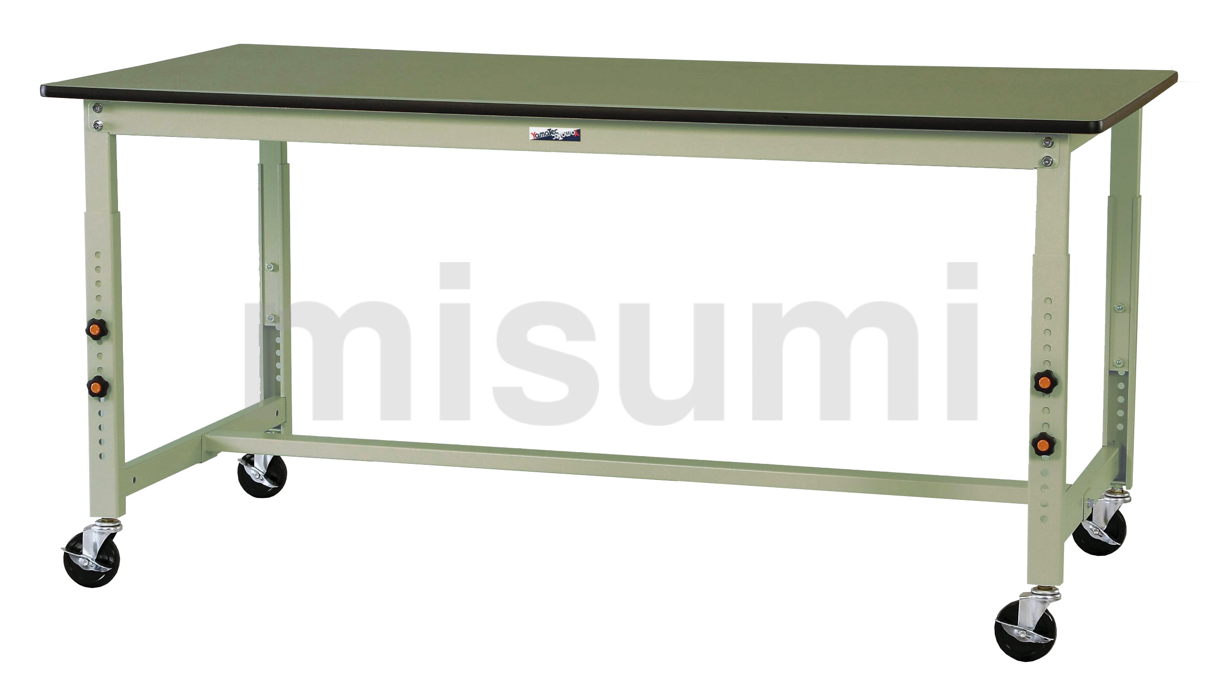 軽量作業台／ワークテーブル耐荷重160kg （高さ調整移動式H750