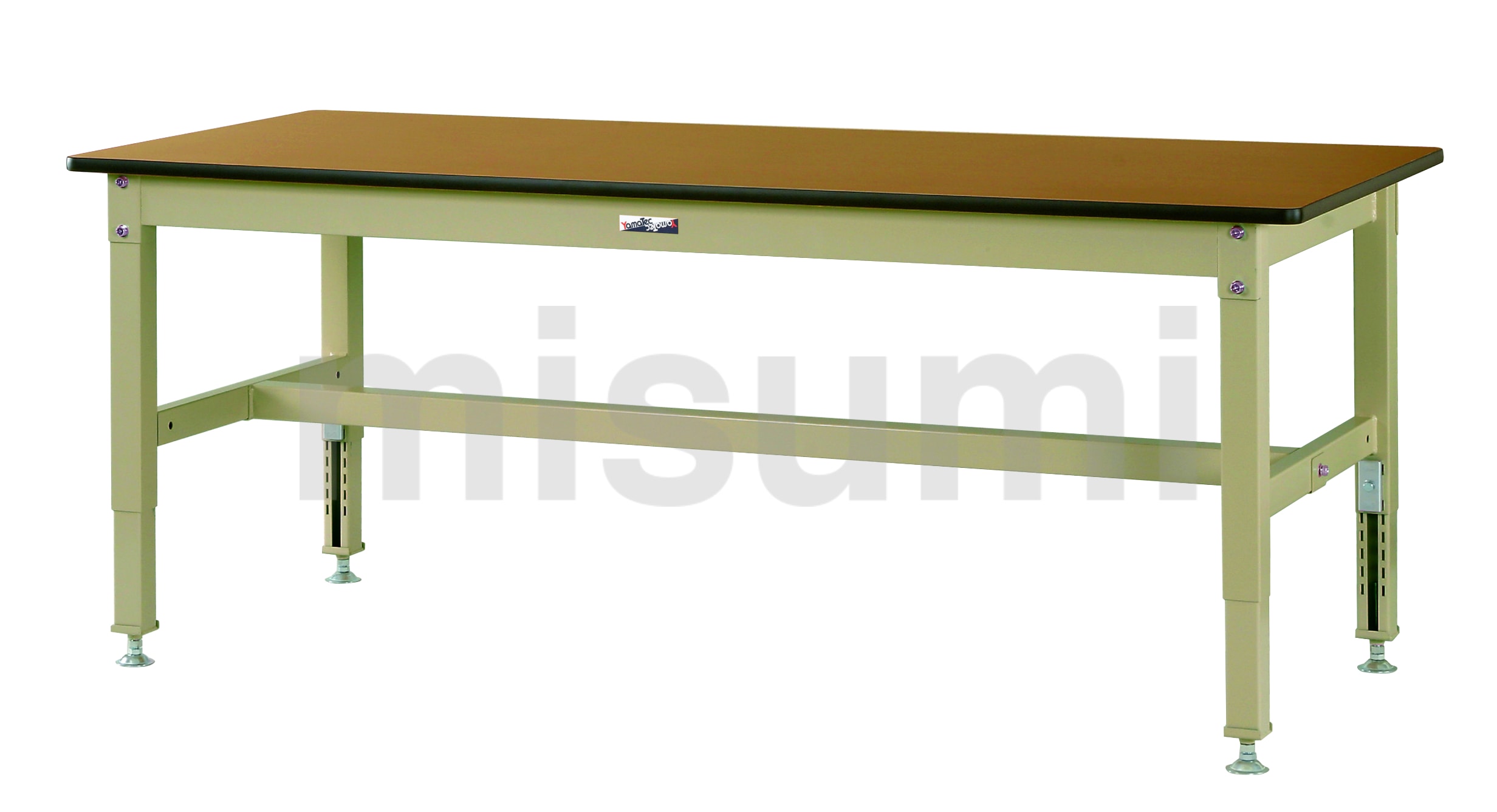 高級品市場 中量作業台／ワークテーブル耐荷重800kg （高さ調整H600～850 作業台