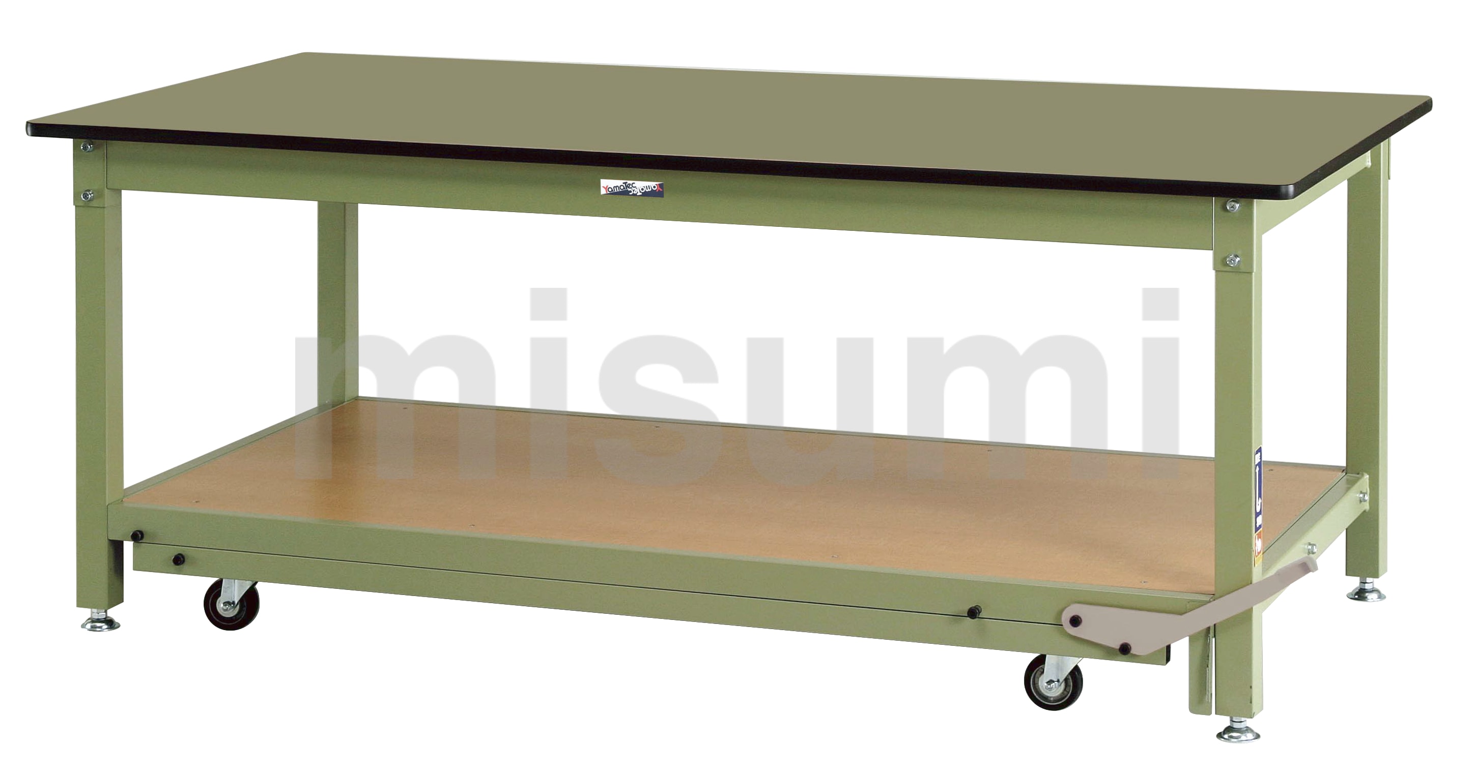 中量・重量作業台／ワークテーブル耐荷重固定時800kg・3000kg（ペダル移動タイプ） | 山金工業 | MISUMI(ミスミ)