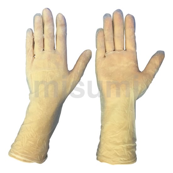 PVC手袋ロング スムースタイプ（100枚入） エンボス加工 | ブラストン | MISUMI(ミスミ)