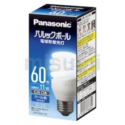EFD15ED11E | パルックボール D形60W相当 クール色 ﾊﾟﾙｯｸﾎﾞｰﾙ Dｶﾞﾀ60Wｿｳﾄｳ ｸｰﾙｲﾛ | Panasonic |  MISUMI(ミスミ)