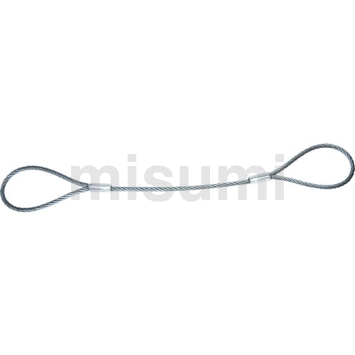 TWD-10S1.5 | 玉掛けワイヤロープ 段落とし（サツマ加工） スリング径10mmタイプ | トラスコ中山 | ミスミ | 489-1546