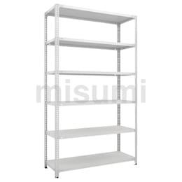 ＴＲＵＳＣＯ ＳＢＬ型抗菌塗装セミボルトレス軽量棚 Ｗ８７５ＸＤ４５０ＸＨ２１００ ６段 Ｗ色 1台 トラスコ中山 SBL型抗菌塗装セミボルトレス軽量棚 W875XD450XH2100 6段