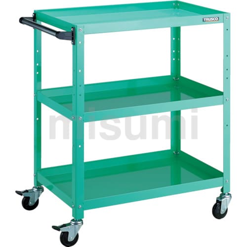 ■TRUSCO ツールワゴン ラビットワゴン 360X360 ウレタン車輪 ホワイト RBW733UW(8183145)