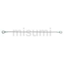 玉掛けワイヤロープスリング アルミロック Eタイプ （両端シンブル入） | トラスコ中山 | MISUMI(ミスミ)