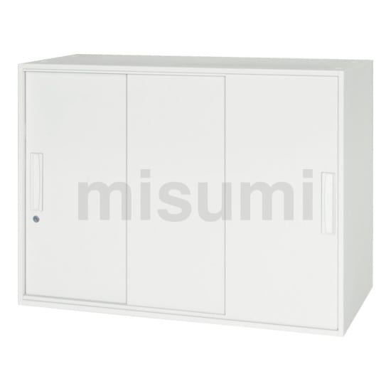 ダイシン 壁面収納庫 ３枚引戸型 上下兼用Ｄ４５０ ホワイト （品番:V945-07TS）（注番8569778）・（法人・事業所限定,直送元）