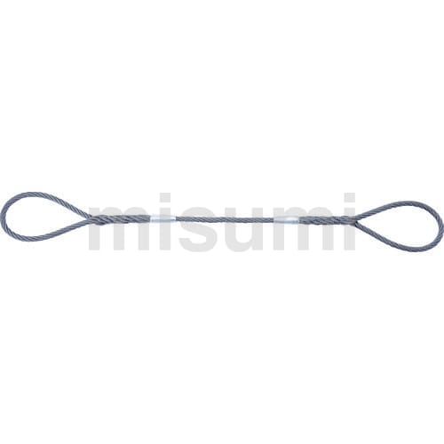 玉掛けワイヤロープスリング Wスリング ソフトタイプ（ケーブルレイド） スリング径:16mm