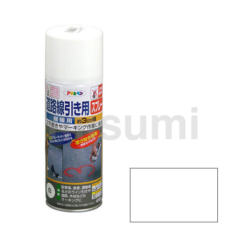 道路線引き用スプレー 白 SR-9W 90mm幅x15～20M 400ML 264003 緑