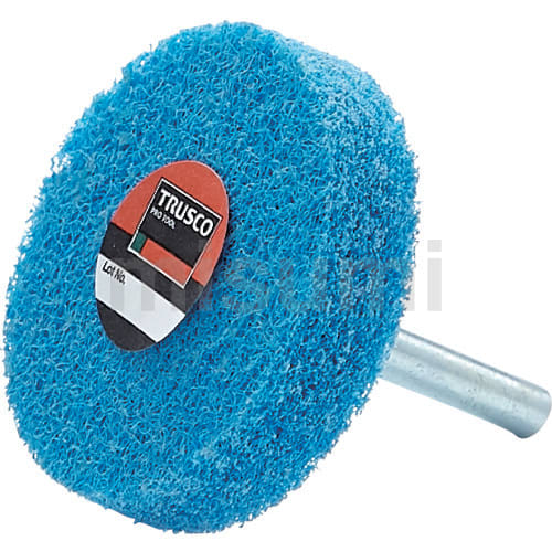 TRUSCO(トラスコ中山):ナイロン軸付ホイール 外径30X厚25X軸6 240♯ (5個入) UFN325-240 オレンジブック TRUSCO フラップホイール 外径30X幅25X軸径6 （5