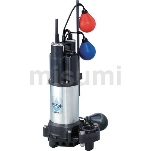WUP4-505-0.4SLN | 排水用樹脂製水中ポンプ（汚水用） 自動交互内蔵型 | 川本製作所 | ミスミ | 171-7418