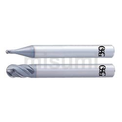 AE-BM-H 高硬度鋼用超硬ボールエンドミル 高能率型4刃 | オーエスジー | MISUMI(ミスミ)