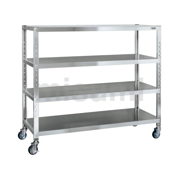 サカエ ステンレスラック(固定式・SUS430) SLN-1233SU4 (082627) ステンレスラック（中量タイプ） | サカエ | MISUMI(ミスミ)