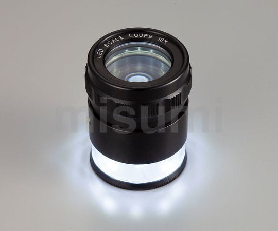 【数量限定】アズワン LEDライト付繰り出しルーペ 10× 白色LED MG78 4-2549-01 LEDライト付繰り出しルーペ 10× 白色LED MG7801-10