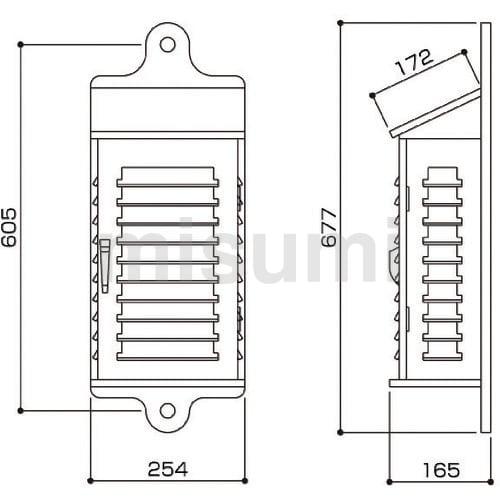 百葉箱（壁掛け型6号） | 大平産業 | MISUMI(ミスミ)