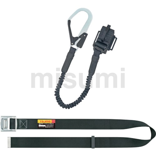 タジマ TJMデザイン ハーネス用胴ベルトヨウ兼用ランヤードＶＲ１５０ＬシングルＬ８A1VR150L-L8