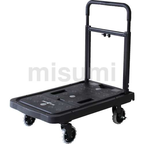F-CART02 | 樹脂製台車 フラットカート2(折りたたみハンドル F-CART02 | 樹脂製台車 フラットカート2(折りたたみハンドル