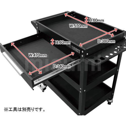 TOKIO 2.3 セット販売 2003000008302 | ツールワゴン 3段 引出付 TW830 | アストロプロダクツ