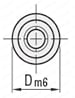 ノックピン　タップ付m6タイプ　【金型用標準部品】 