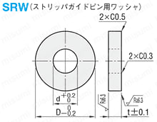 ワッシャ　ストリッパガイドピン用ワッシャ 