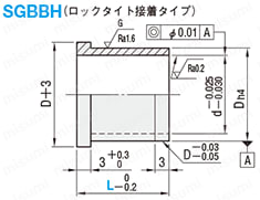 ストリッパガイドブシュ　-ボールリテーナ用・ロックタイト接着・ヘッド付タイプ- 