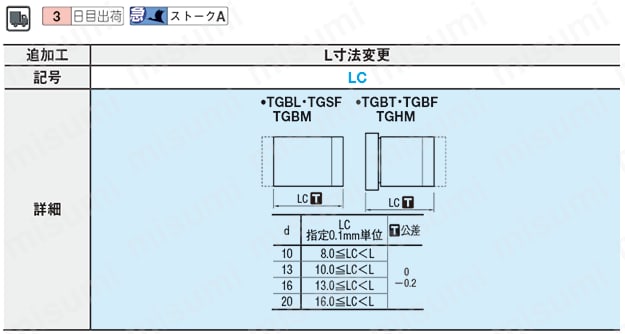 ストリッパガイドブシュ　-3μmレンジ・給油・ロックタイト接着・ストレートタイプ- 