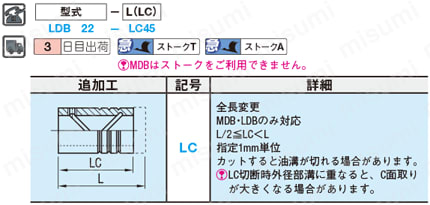 ダイセット用プレーンガイドブシュ-ロックタイト接着タイプ- 