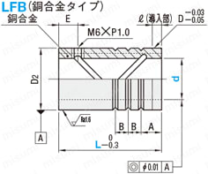 ダイセット用プレーンガイドブシュ-銅合金タイプ- 