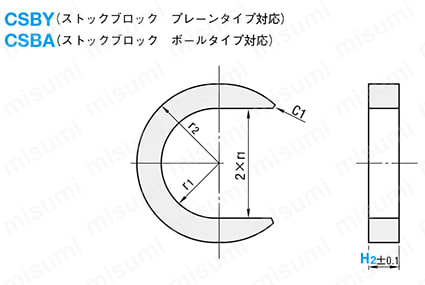 ストロークエンドブロック-フラットタイプ- 