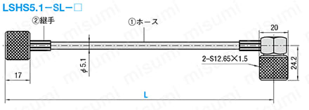 配管部品 -ホース－ 手締めタイプ用 