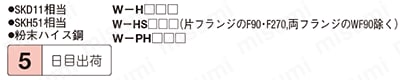 ブロックパンチ-WPC処理-シャンク(取付部)形状　標準 