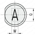 超精級刻印付ストレートエジェクタピン -ハイス鋼SKH51/全長指定,軸径･全長指定タイプ-:関連画像