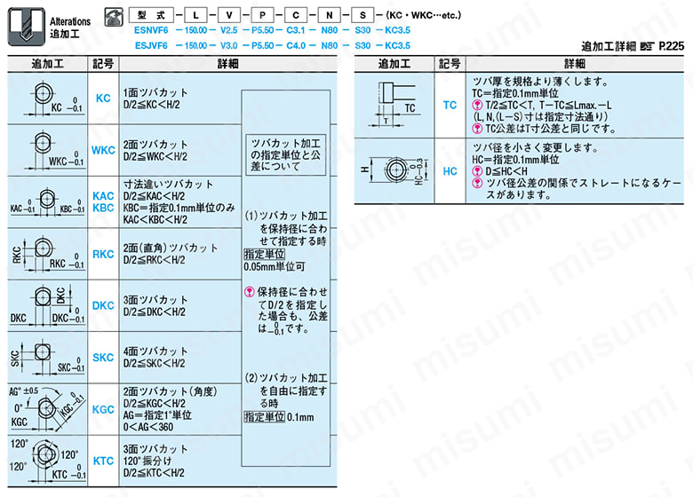 段付エジェクタスリーブ -SKD61+窒化/同軸度◎0.03/ツバ厚4mm,JIS/フリー指定タイプ 
