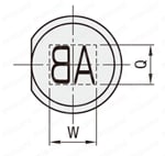 刻印付ストレートコアピン -凹文字タイプ- 