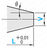超精級先端(L)ショート1段コアピン -軸径(D)固定タイプ/軸径(P)0.001mm指定タイプ-:関連画像