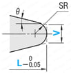 超精級先端(L)ショート1段コアピン -軸径(D)固定タイプ/軸径(P)0.001mm指定タイプ-:関連画像