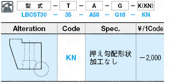 位置決め付ロッキングブロック押え勾配付 -角度(Ｇ)指定タイプ･インロー部4mm-:関連画像