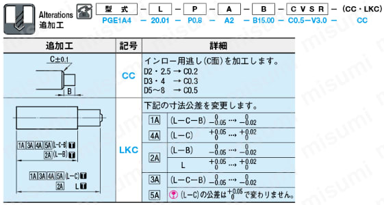 ピンポイントゲートブシュ -電鋳製/内径SR/B寸指定タイプ- 