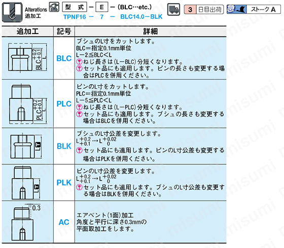 位置決めストレートピンセット -スタンダード取付タイプ- 