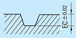 連番指定刻印付ストレートコアピン -凹文字タイプ- 