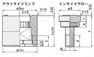凸文字タイプ金型デートマークセット(PL面交換タイプ) 