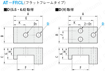 取付クランプ(フラットフレームタイプ）:関連画像
