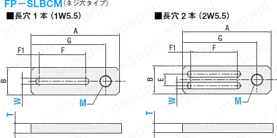 スライドブラケット(ネジ穴タイプ）:関連画像