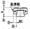 ミニチュアリニアガイド　　ワイドレールノック穴付標準ブロック／軽予圧微すきま:関連画像