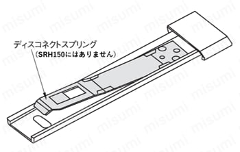 スライドレール　３段引　標準タイプ/簡易閉時保持タイプ:関連画像