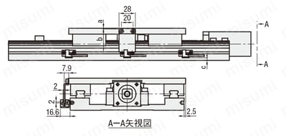 一軸ユニット　転造ボールねじ／精密ボールねじタイプ　標準仕様:関連画像